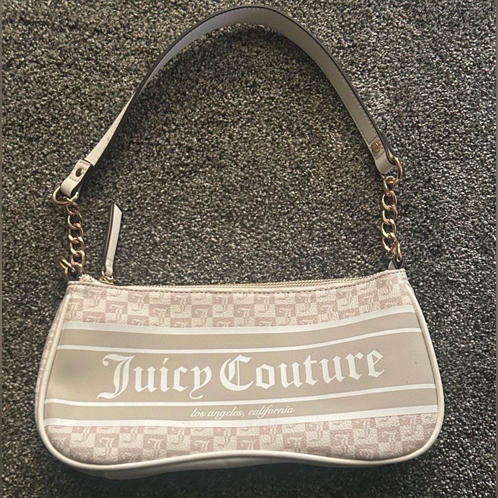 Juicy Couture Cream and Tan Shoulder Bag
